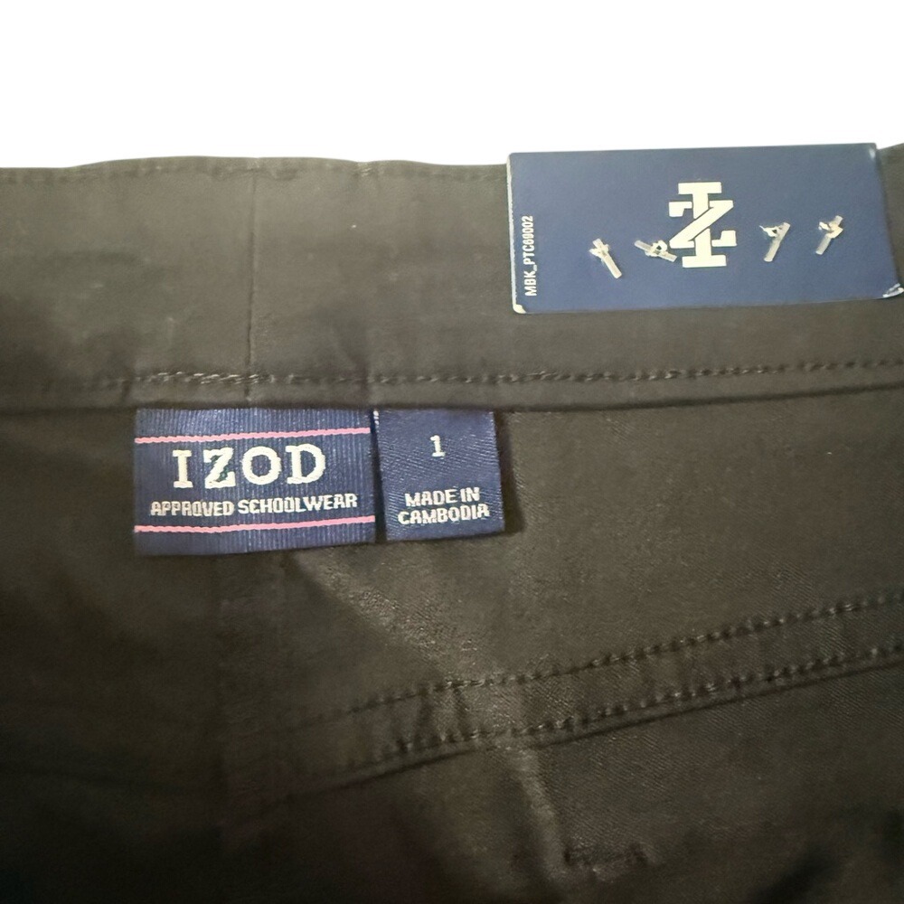 IZOD Approved Schoolwear Black Easy Care Uniform Shorts Size 1 NWT - Picture 2 of 12